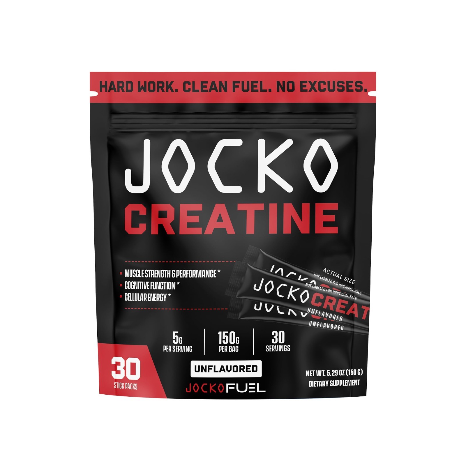 Creatine Monohydrate Stick Packs – Micronized Travel Size Powder for Muscle Grow
