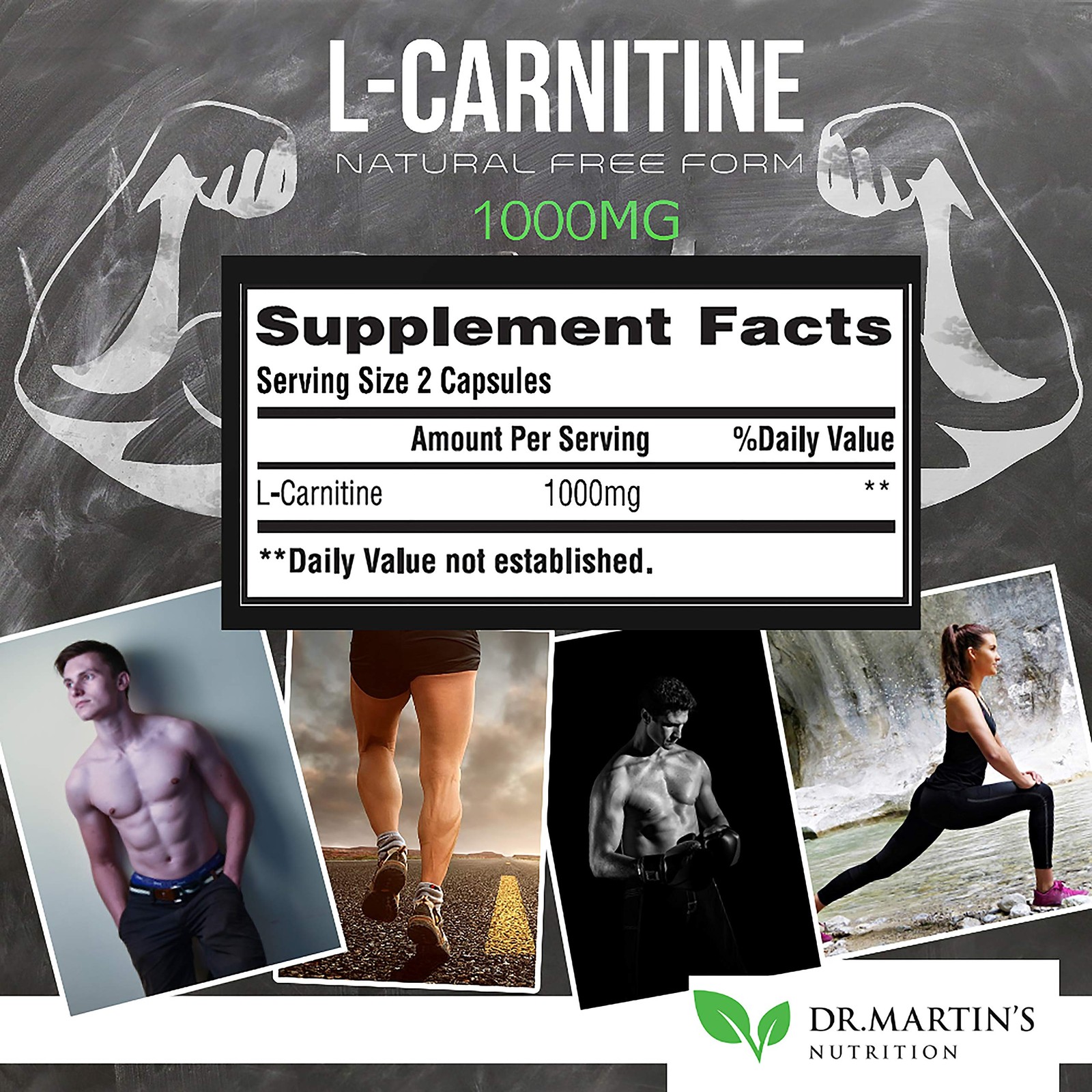 DR. MARTIN’S NUTRITION Extra Strength L-Carnitine – 200 200 Count (Pack of 1)