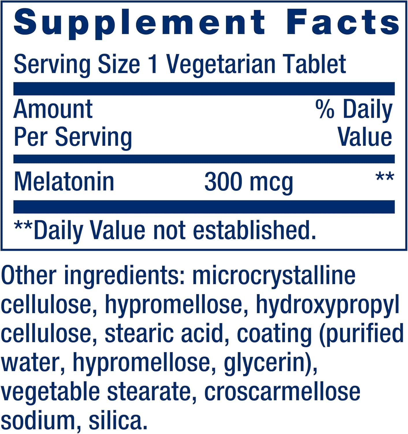 Life Extension Melatonin 6 Hour Timed Release, 300 mcg, Extended-Release…