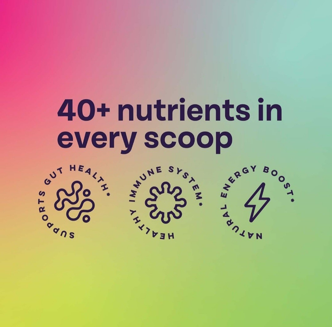 Alani Nu Powder Super Greens Smoothie Mix 40+ Vitamins Energy Gut Immune 7.72oz