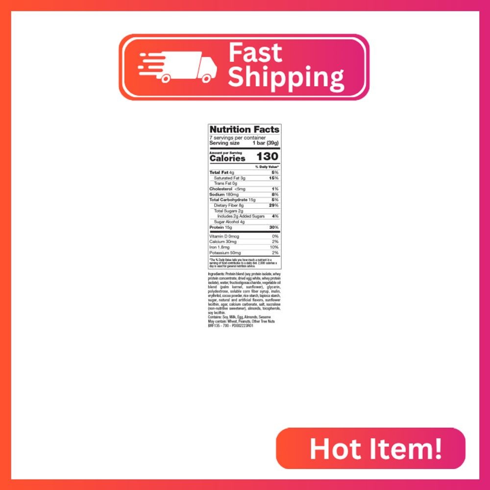 PROTIFIT – Low Calorie Snack Bar for Healthy Diets, High Protein, 15g Protein, L