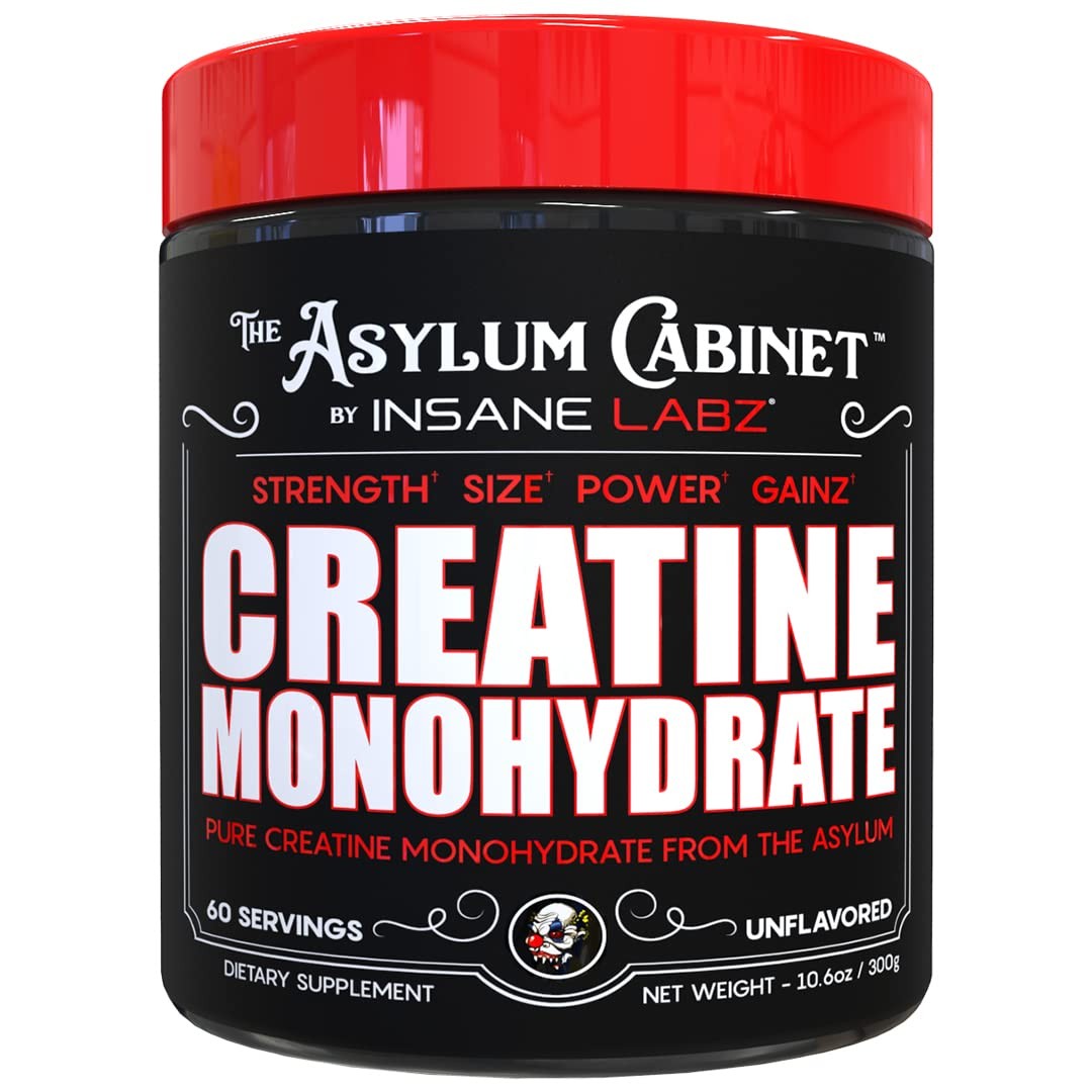 Insane Labz Creatine Monohydrate – Unflavored, 60 Servings (Pack of 1)