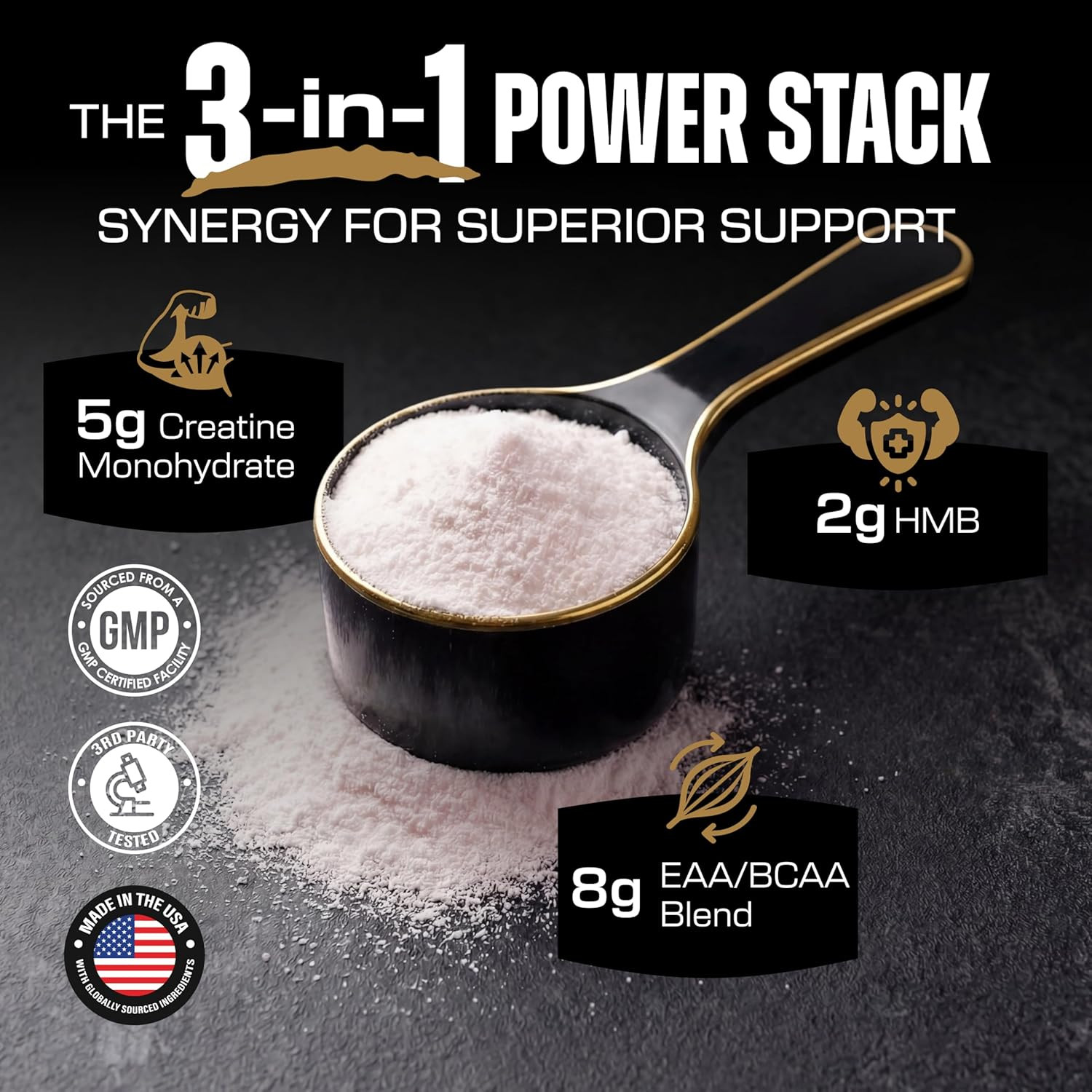 Creatine HMB Supplements for Men and Women W/Essential Amino Acids | EAA & BCAA