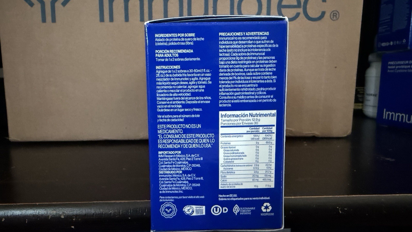 Immunocal Classic Blue Mx BOXES – 30 Pouches.