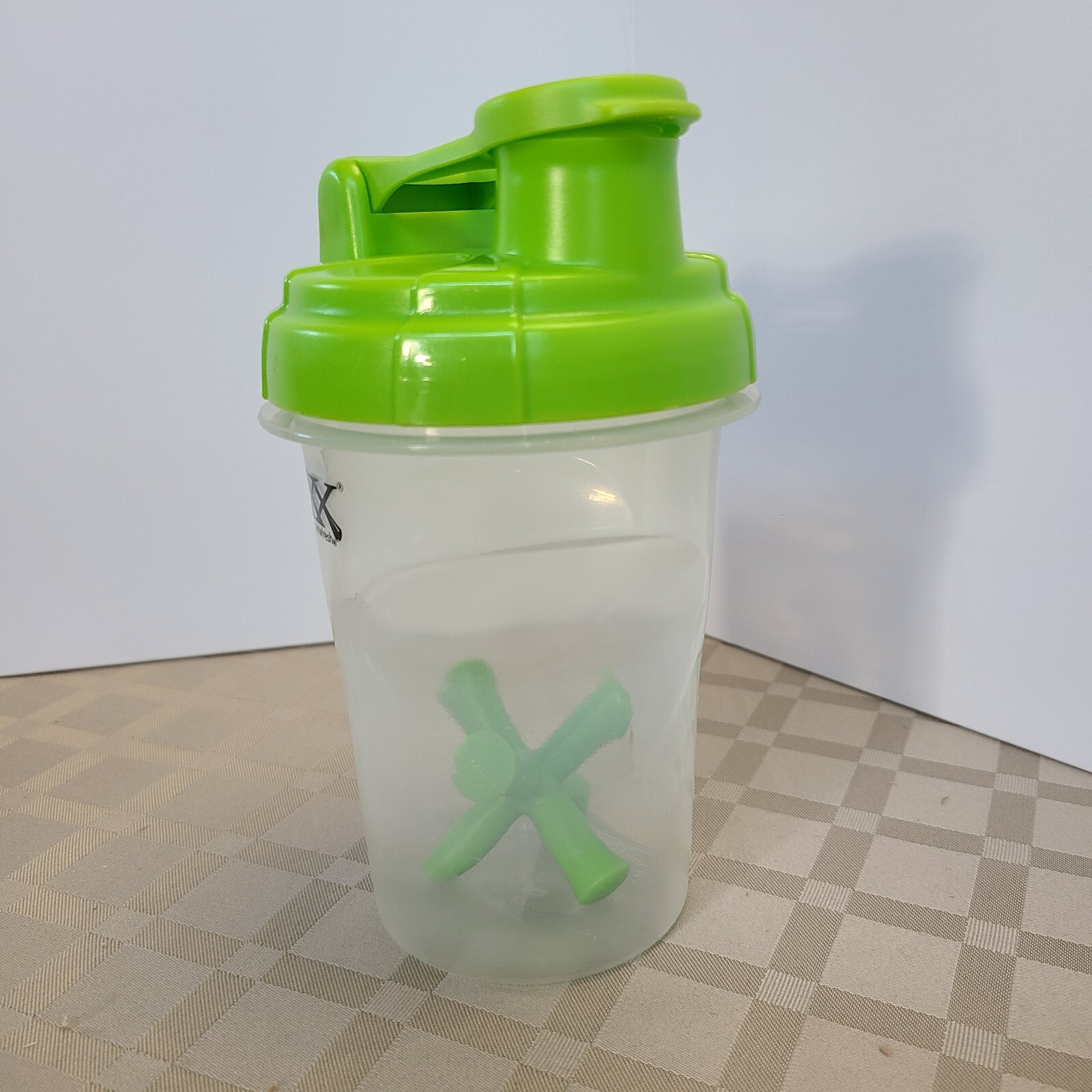 Jaxx 16oz Shaker Cup Green Protein Shake Powder Bottle Mixer W/Flip Lid Cap 2012