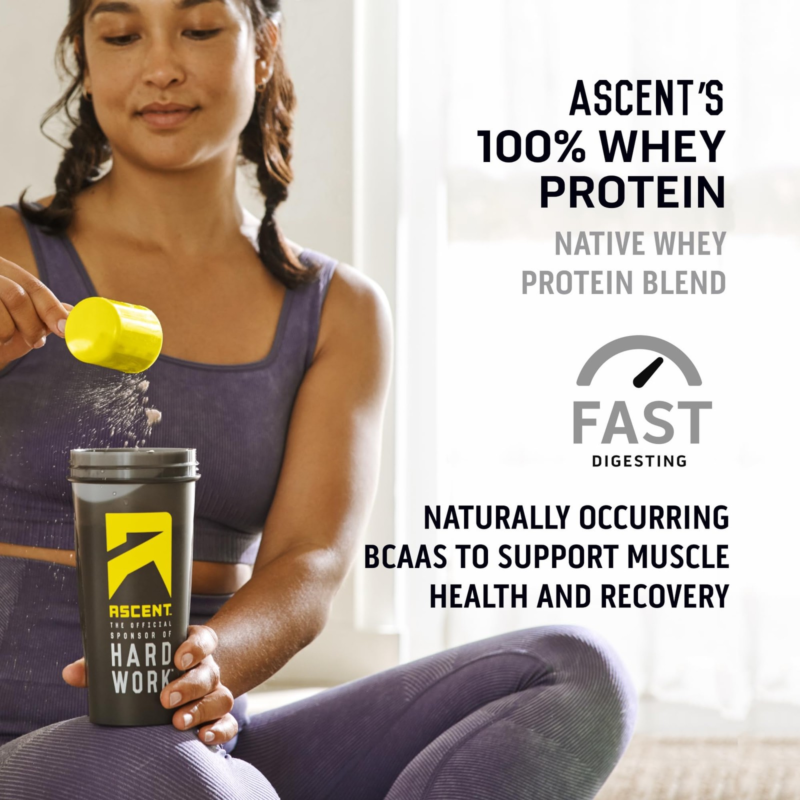 100% Whey Protein Powder Post Workout Whey Protein Isolate, Zero Artificial