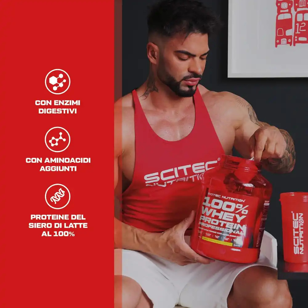 Scitec 100% Whey Protein Professional – Chocolate, 920g, Gluten Free