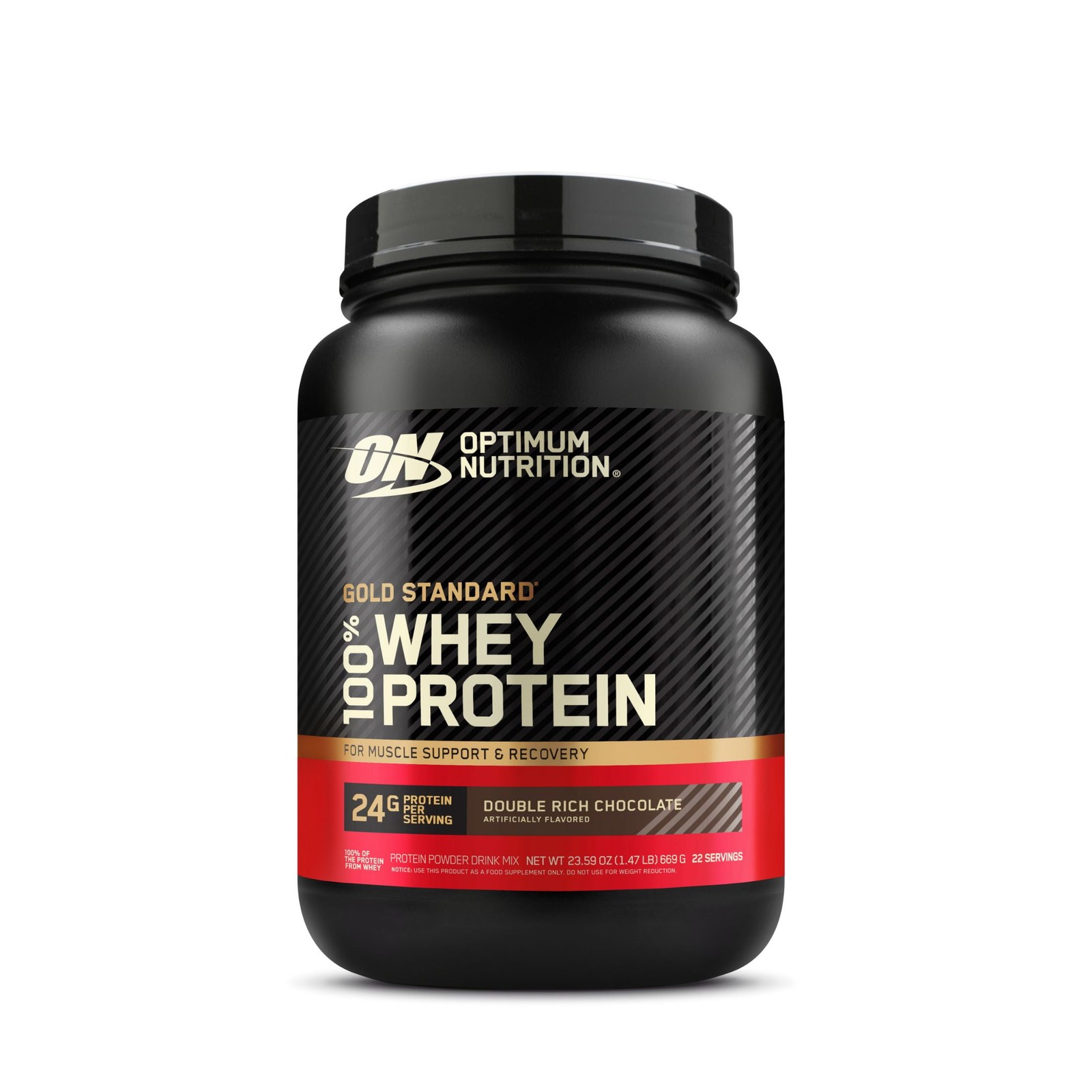 Optimum Nutrition, Gold Standard 100% Whey Protein Powder, Double Rich Chocolate