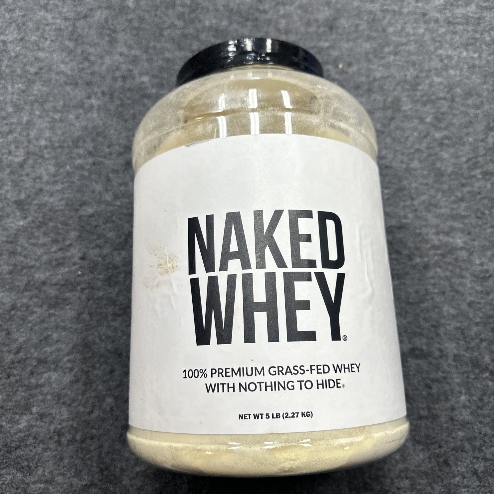 Naked Nutrition Unflavored Whey Protein Powder 5LB Grass Fed Non GMO NEW