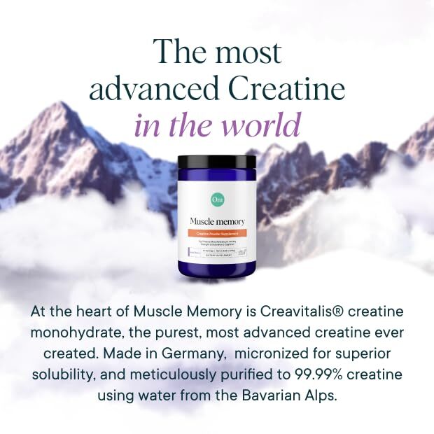 Ora Organic Creatine Monohydrate Powder – German-Sourced Creavitalis for Stre…