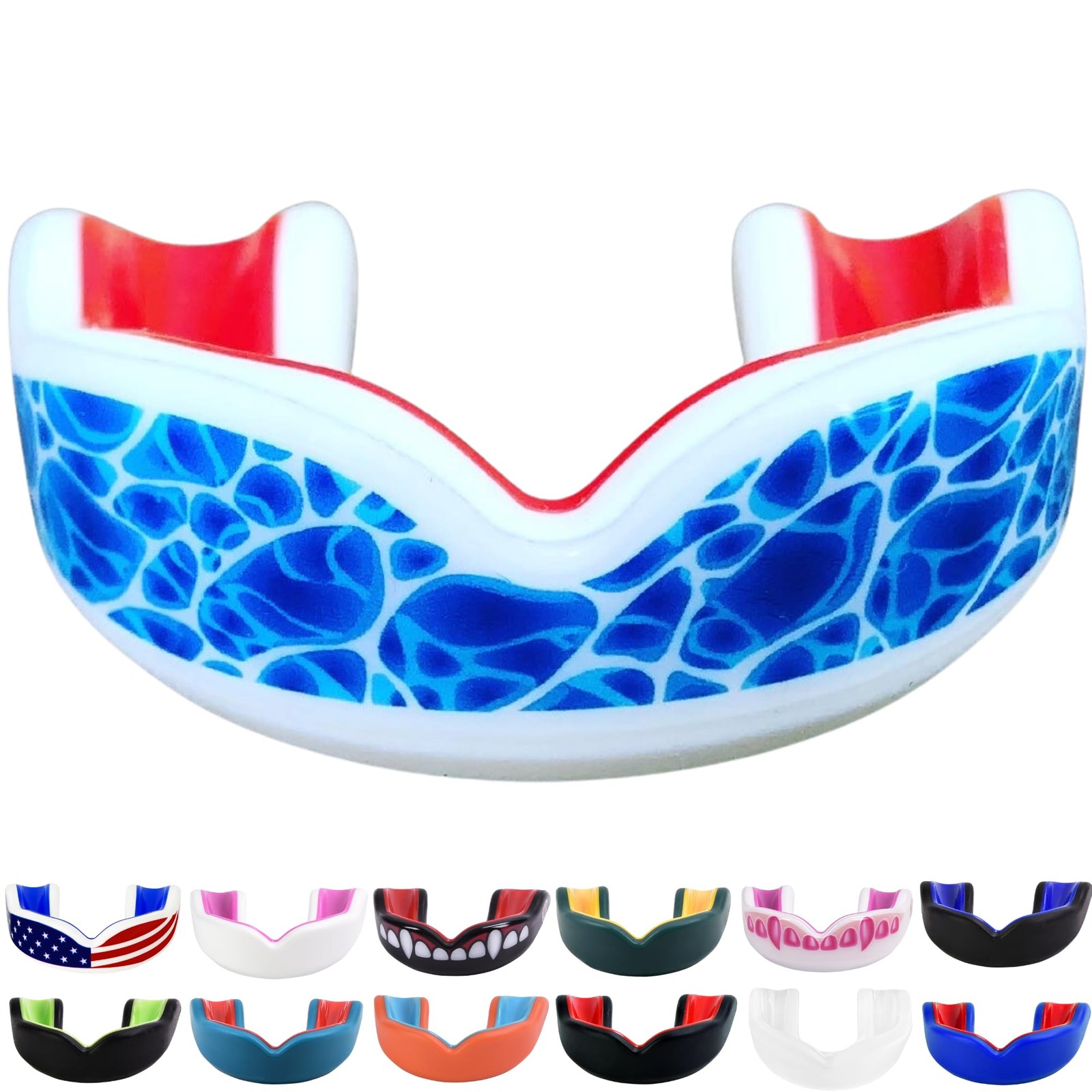 Oral Mart Sports Youth Mouth Guard for Kids – Water Bead, Impact Resistant