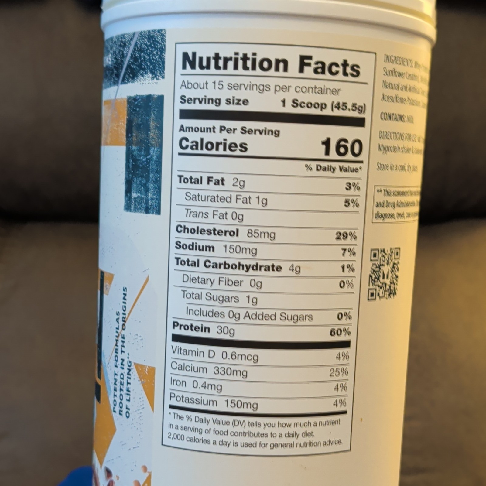 Myprotein The Origin Protein Powder Butter Pecan Ice Cream 1.5 lb Creatine