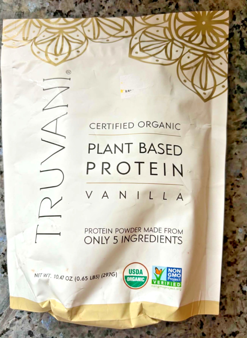 Truvani Organic Plant Based Protein Powder Vanilla or Vanilla Chai
