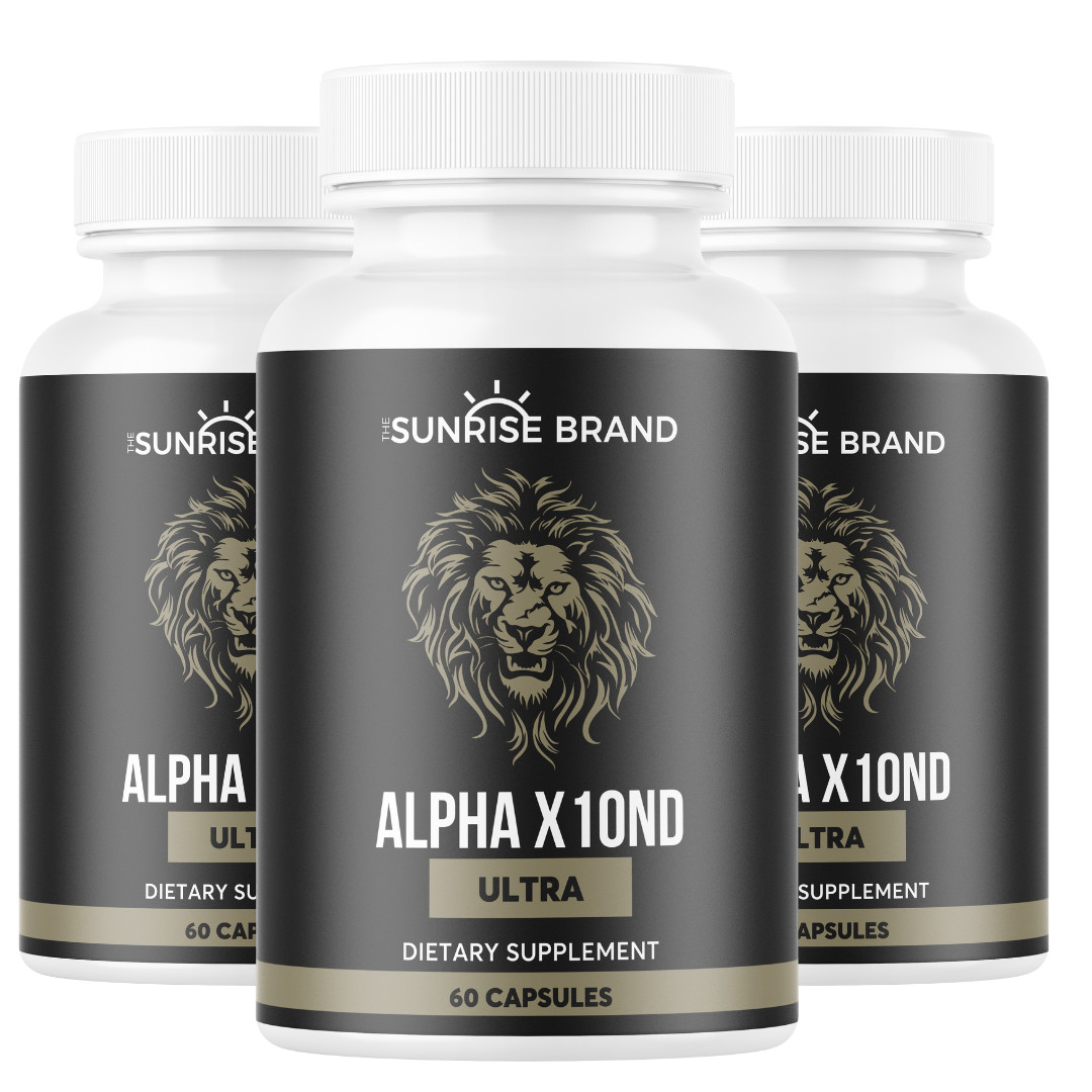 Alpha X10ND Ultra Pills – For Male Vitality 3 Bottles 180 Capsules