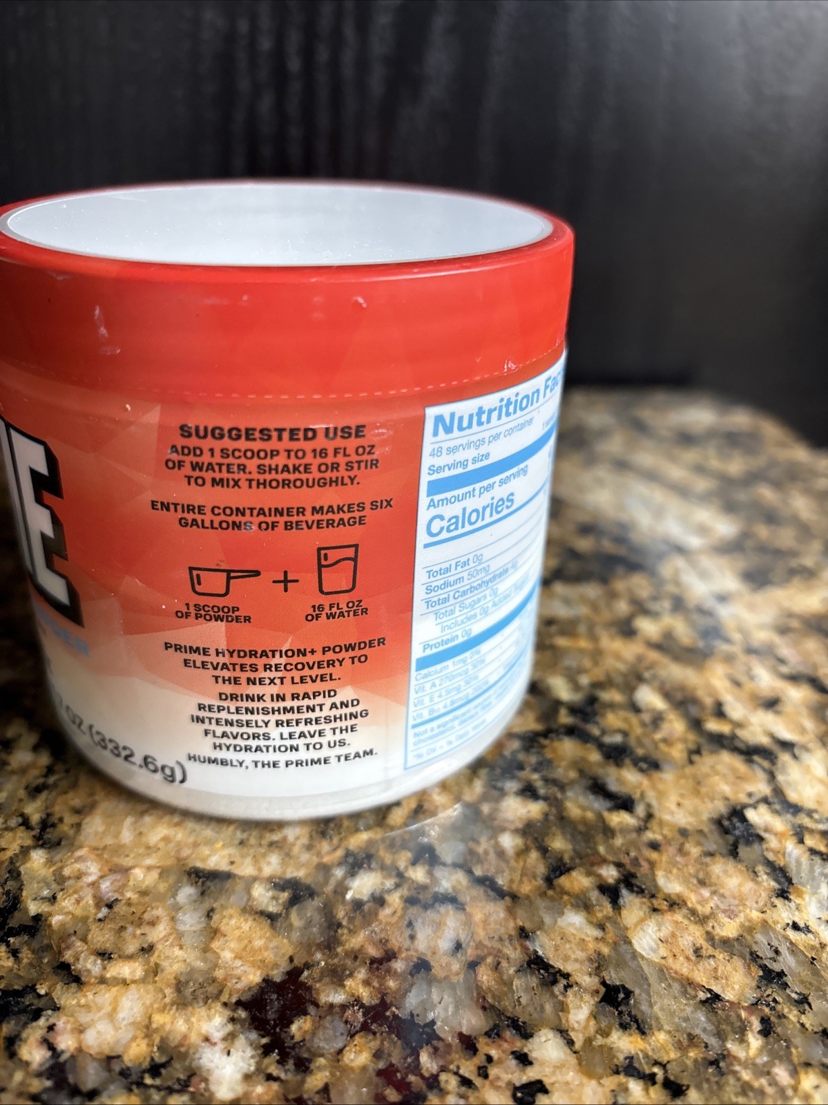 PRIME Hydration+ Powder – Cherry Freeze 48 Servings – NEW SEALED-Expire 2/28