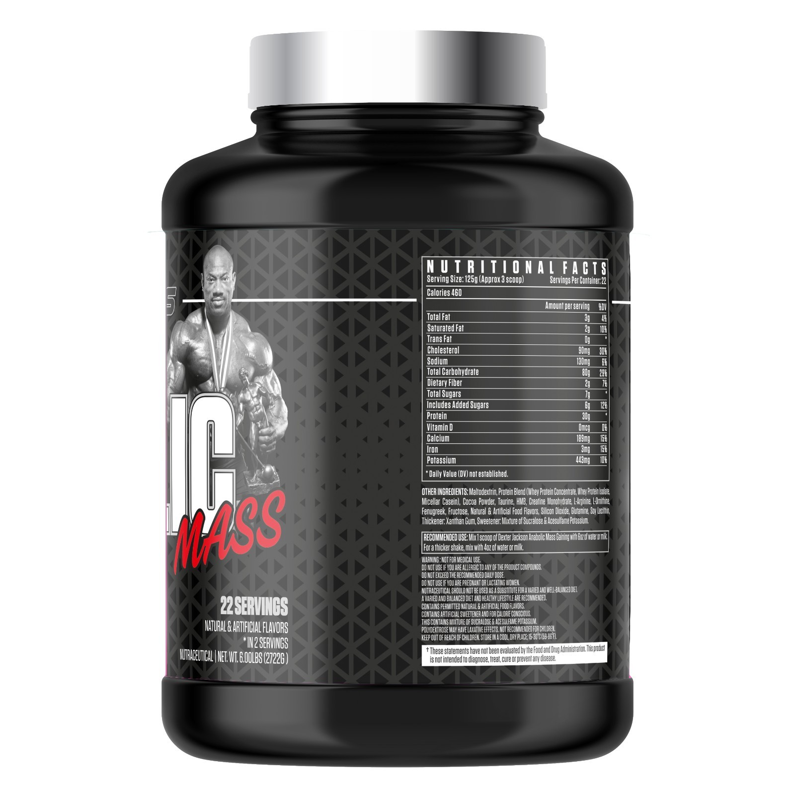 Anabolic Mass Premium Lean Mass Gaining Formula Double Chocolate 22 Servings