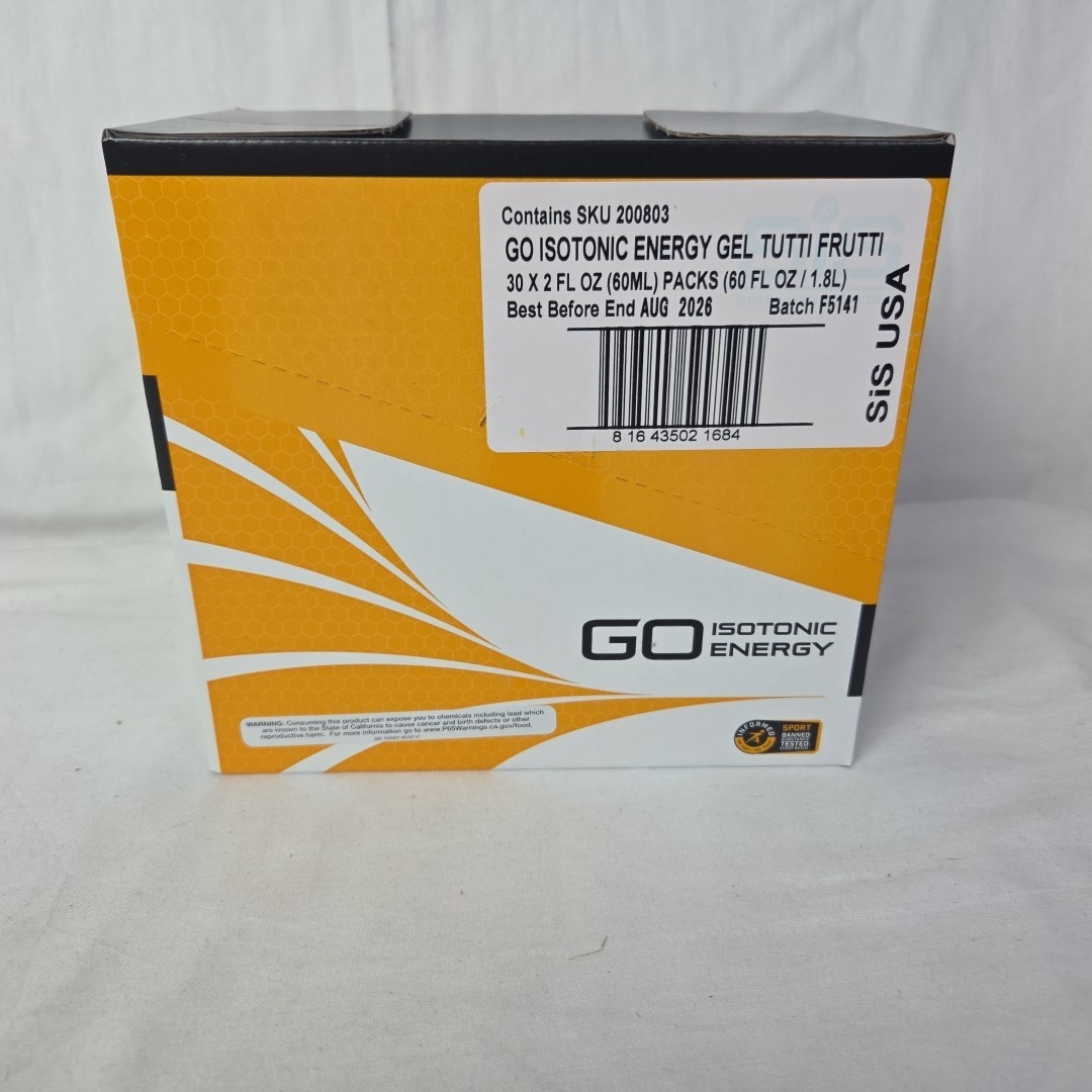 30 Pack Science in Sport Energy Gel SIS Isotonic Gel, 22g carbs TUTTI FRUTTI