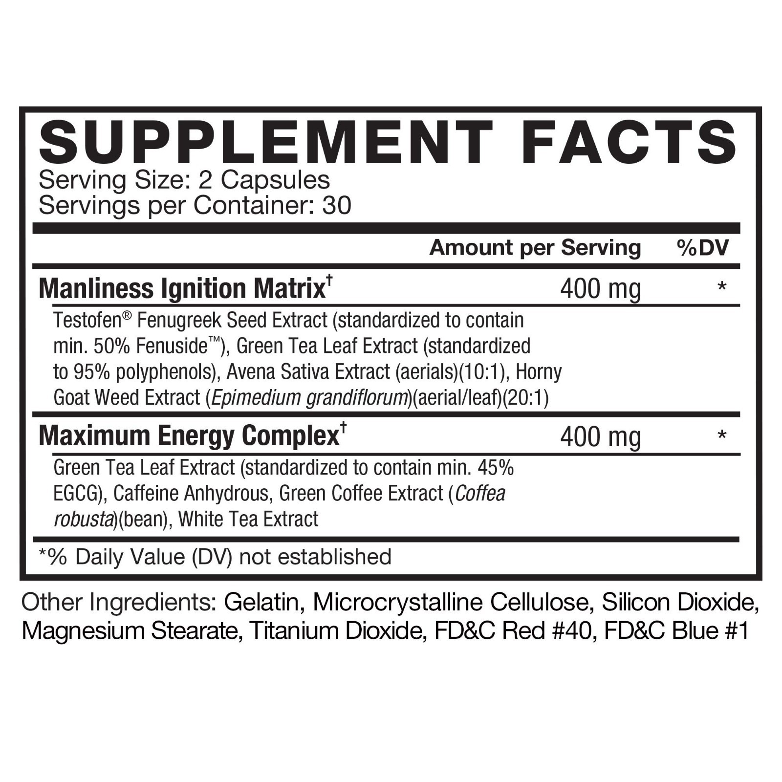 Testosterone Booster & Fat Burner for Men – Energy, Strength, Muscle Support