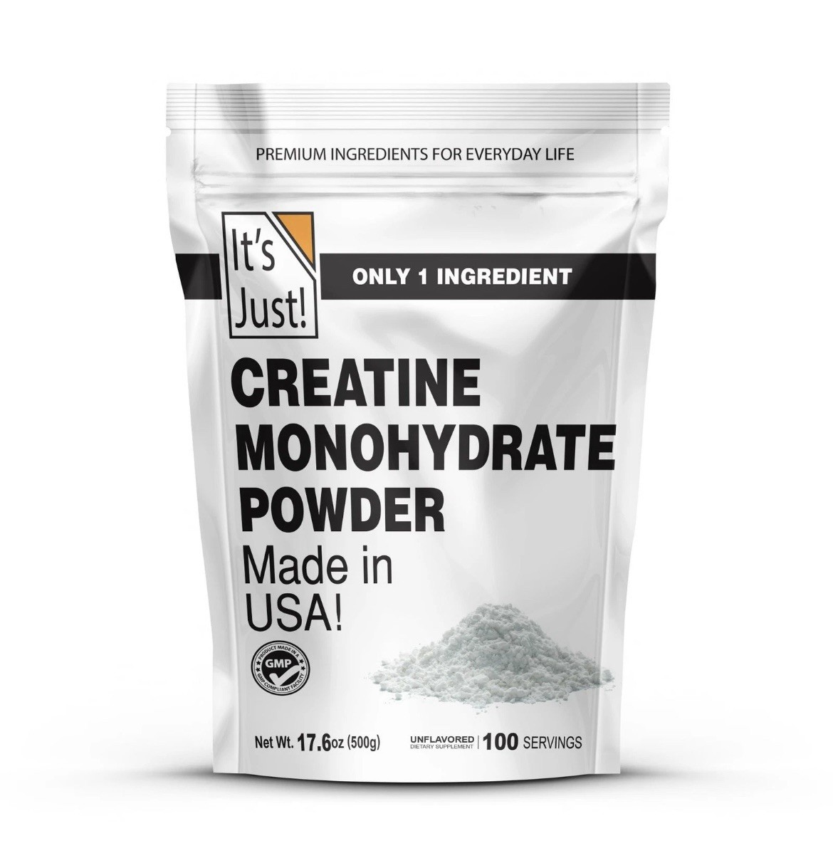 It’s Just! – Creatine Monohydrate Powder, Pure 1.1 Pound (Pack of 1)