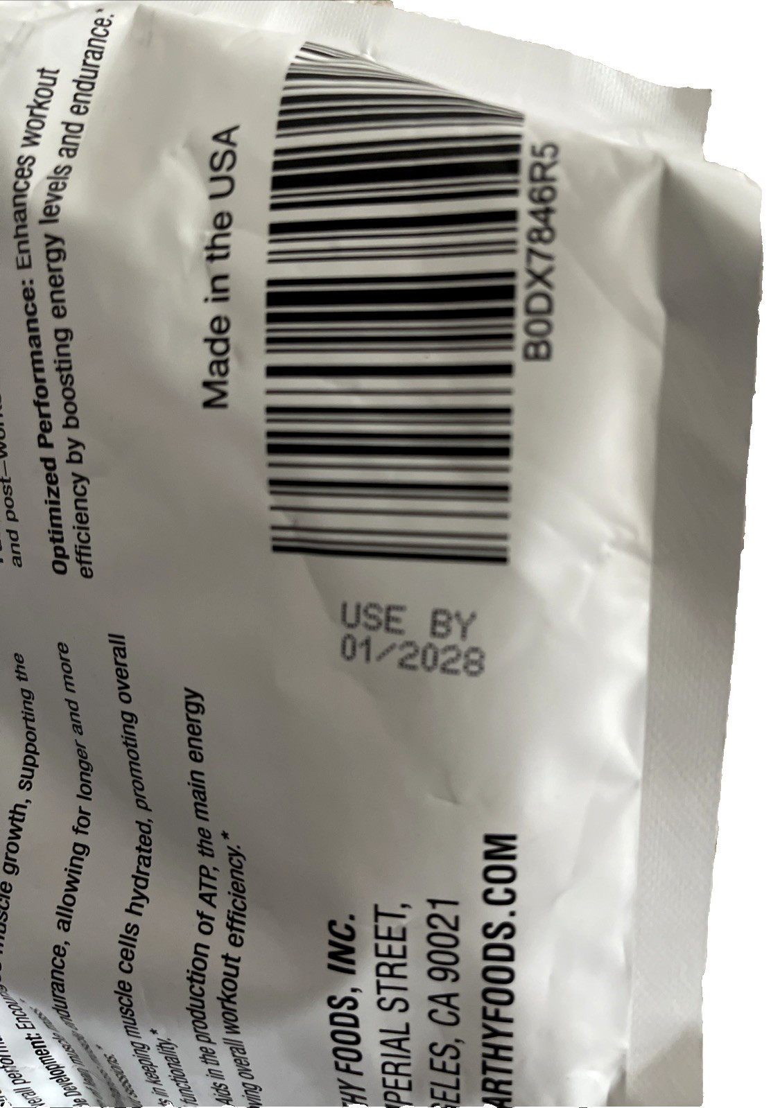 Hearthy Foods Creatine Monohydrate Micronized 500G/ 100 Servings Exp: 1 /28