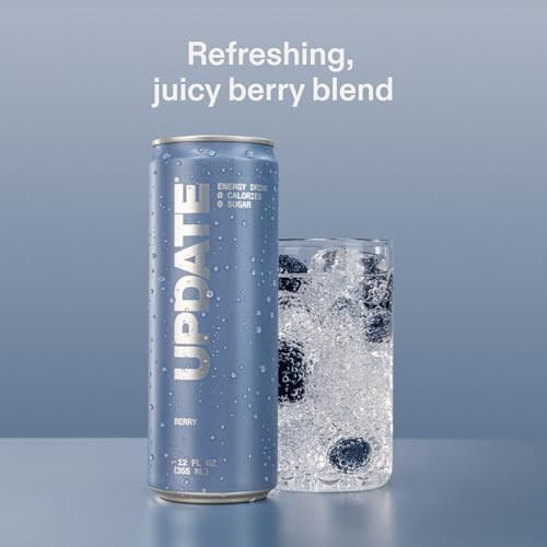Energy Drink Pack, Caffeine Free, Zero Sugar, No Jitters, No Crash, Berry