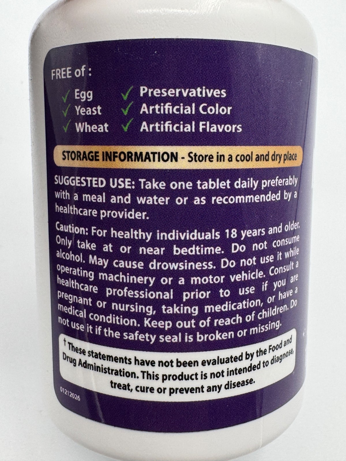 Vitboost Melatonin 20mg Fast Dissolve 120 Tablets Natural Berry Flavor New