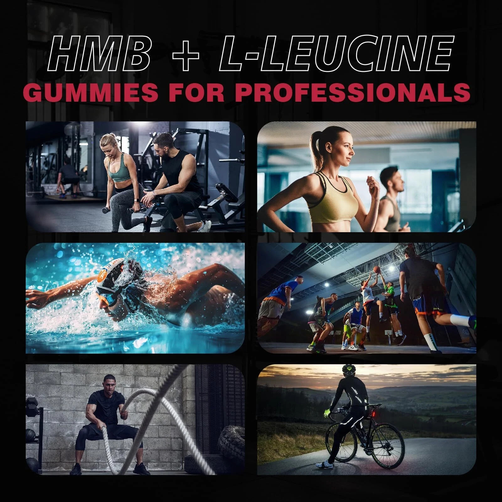 HMB and L-Leucine Gummies Chewable HMB Amino Acid and Leucine Supplement for …