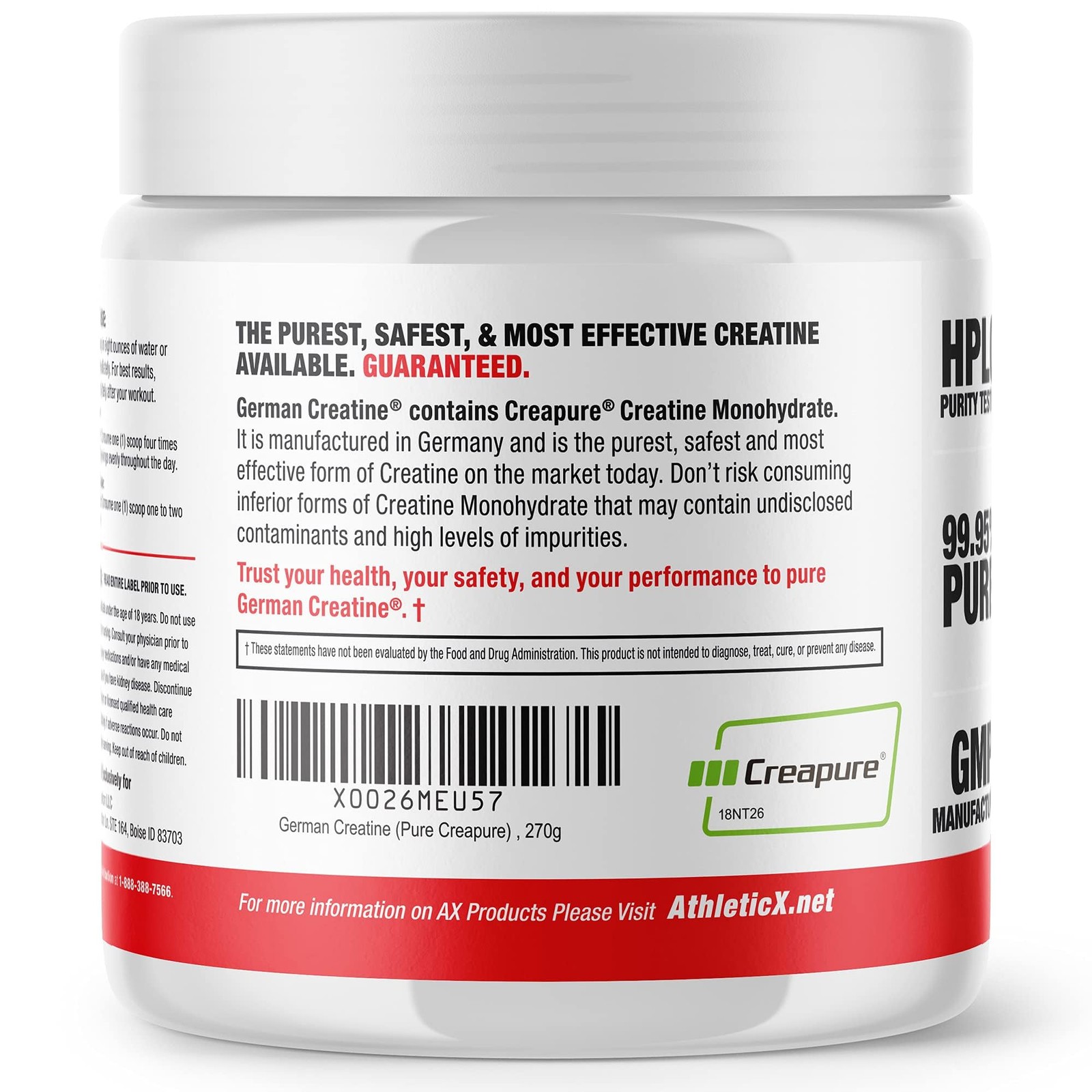 Micronized Creatine Monohydrate Powder – 99.99% Pure for Muscle Growth &