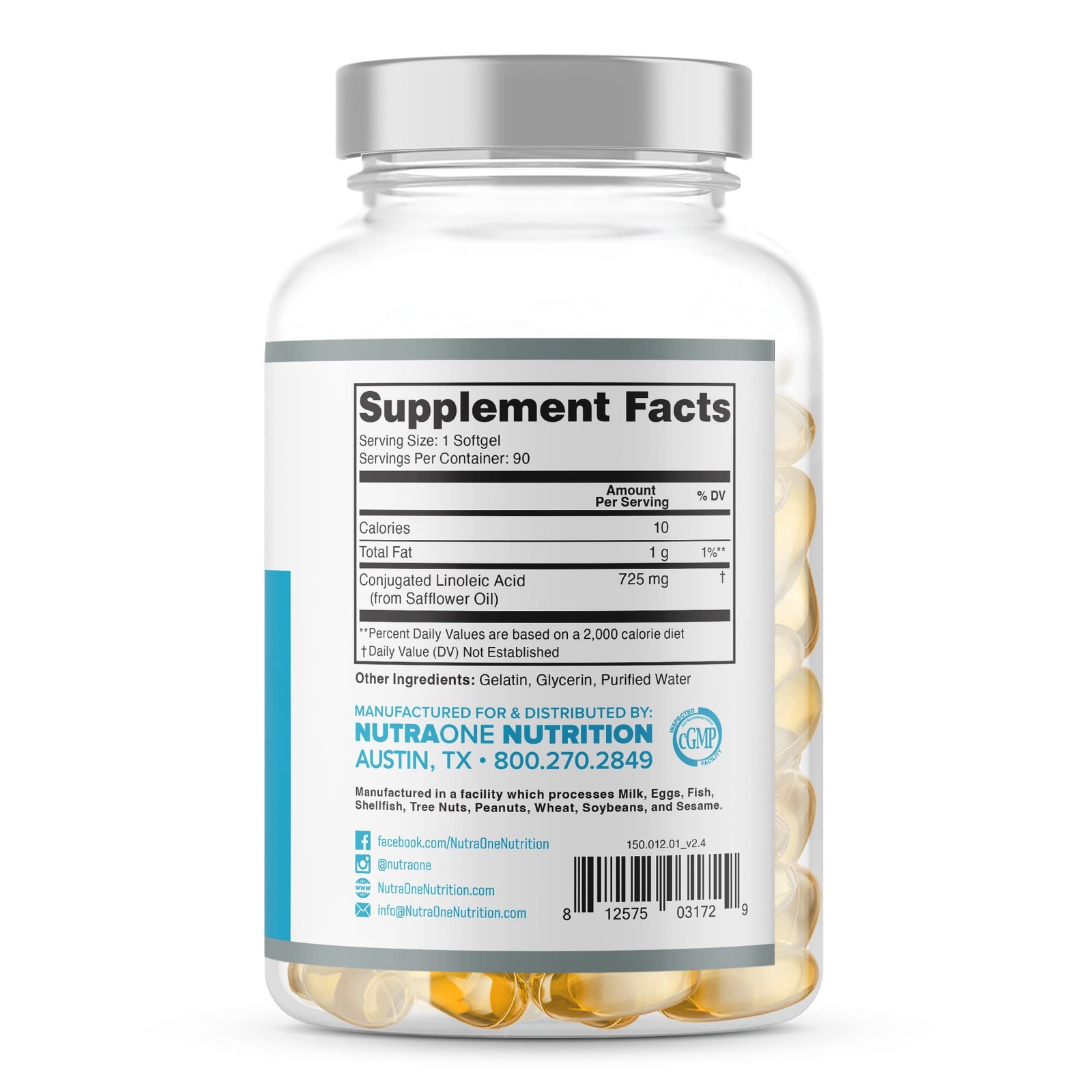 NutraOne CLAOne Supplement from Nutrition — Conjugated Linoleic Acid CLA Natu…