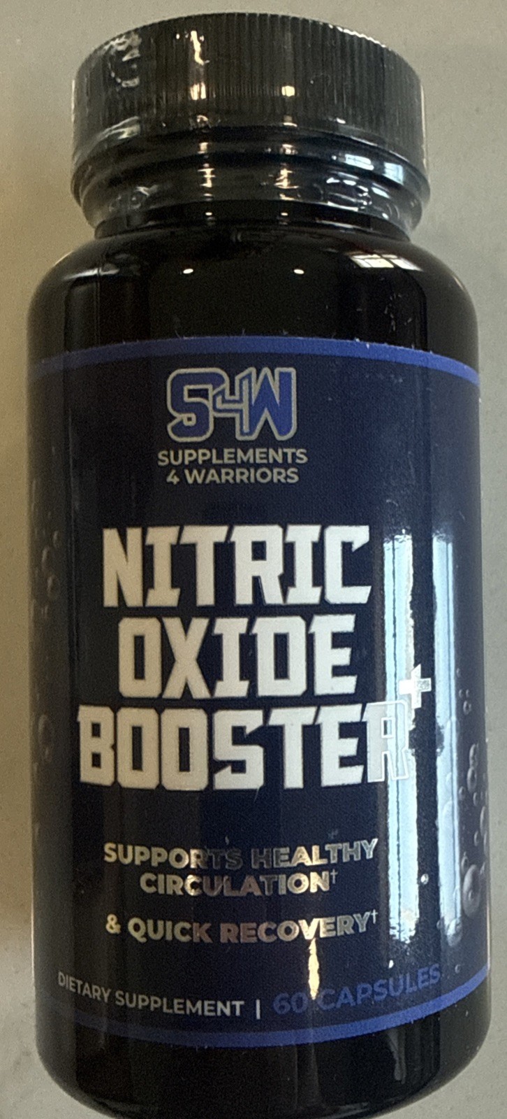Supplements 4 Warriors Nitric Oxide Booster Supports Circulation 60 Capsules