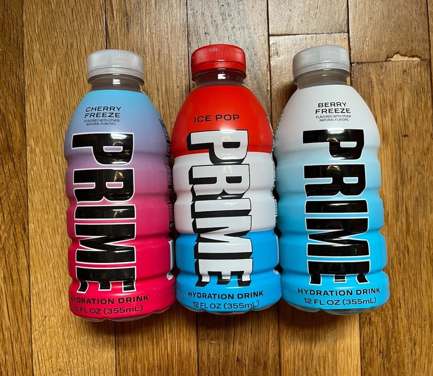 12oz PRIME Hydration Bundle | Cherry Freeze, Ice Pop, Berry Freeze