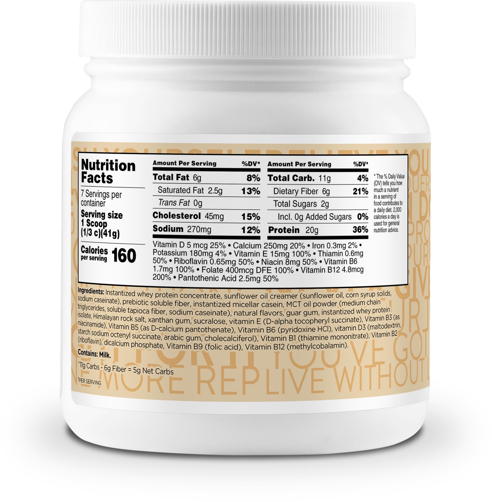 Transformhq Meal Replacement Shake Powder 7 Servings Vanilla – Gluten Non-Gmo