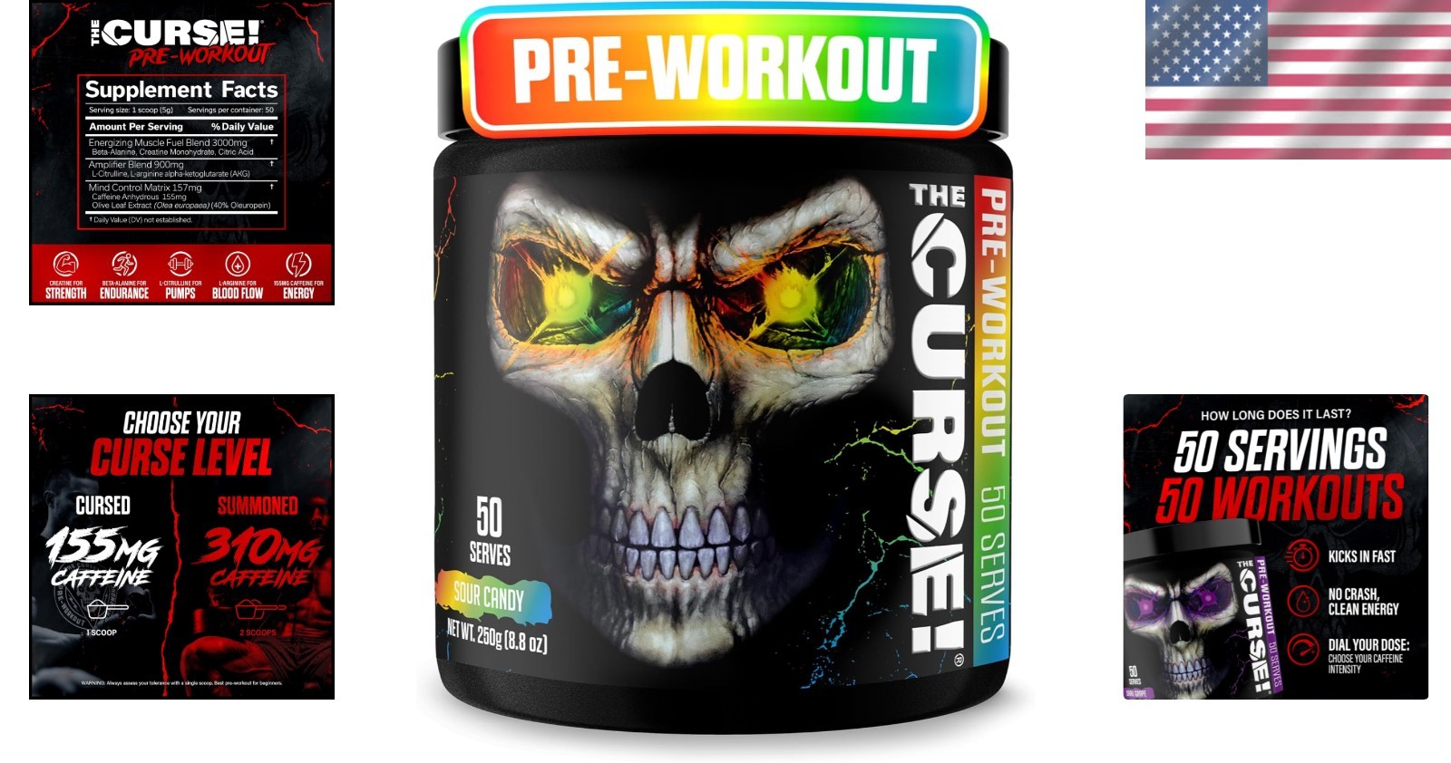 The Curse! Pre Workout for Men & Women – Energy Blend