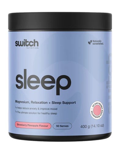 Switch Nutrition Sleep+ Strawberry Pineapple 400g Magnesium, relaxation & Sleep