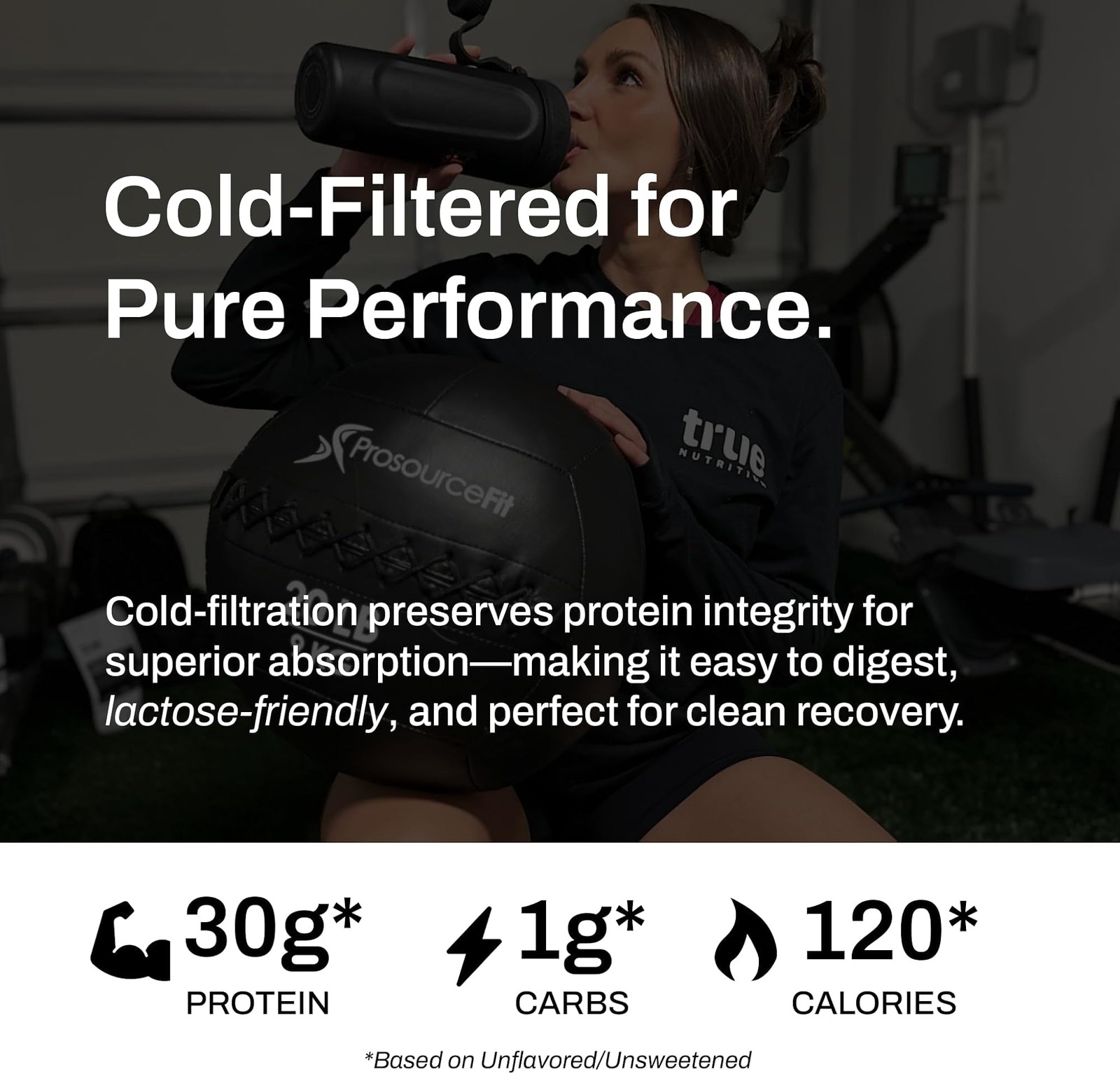 True Nutrition Whey Protein Isolate Powder – Cold-Filtered, 30g Protein per S…