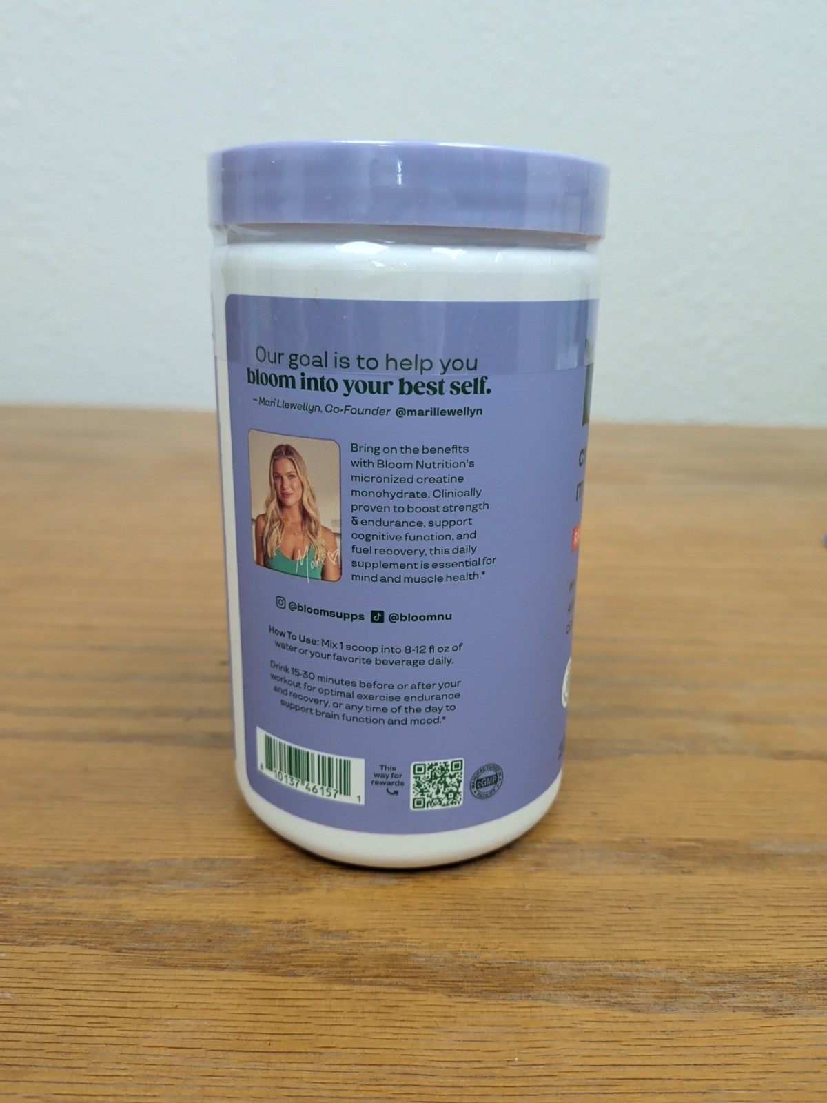 Bloom Nutrition Creatine Monohydrate Powder Raspberry Lemon 40 Servings – NEW