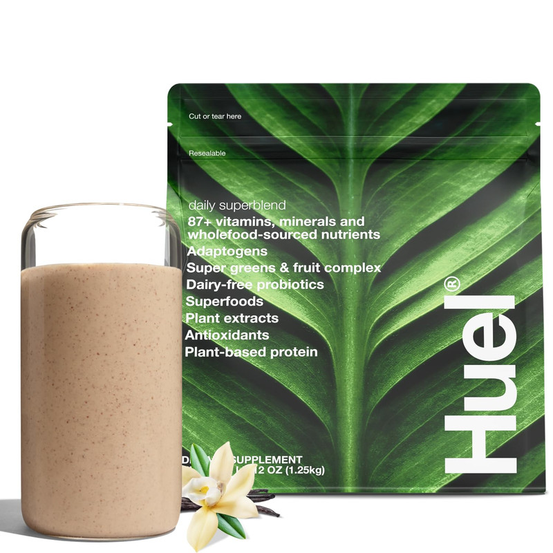 Huel Daily Superblend Vanilla Powder 25G Plant Based Protein Super Greens