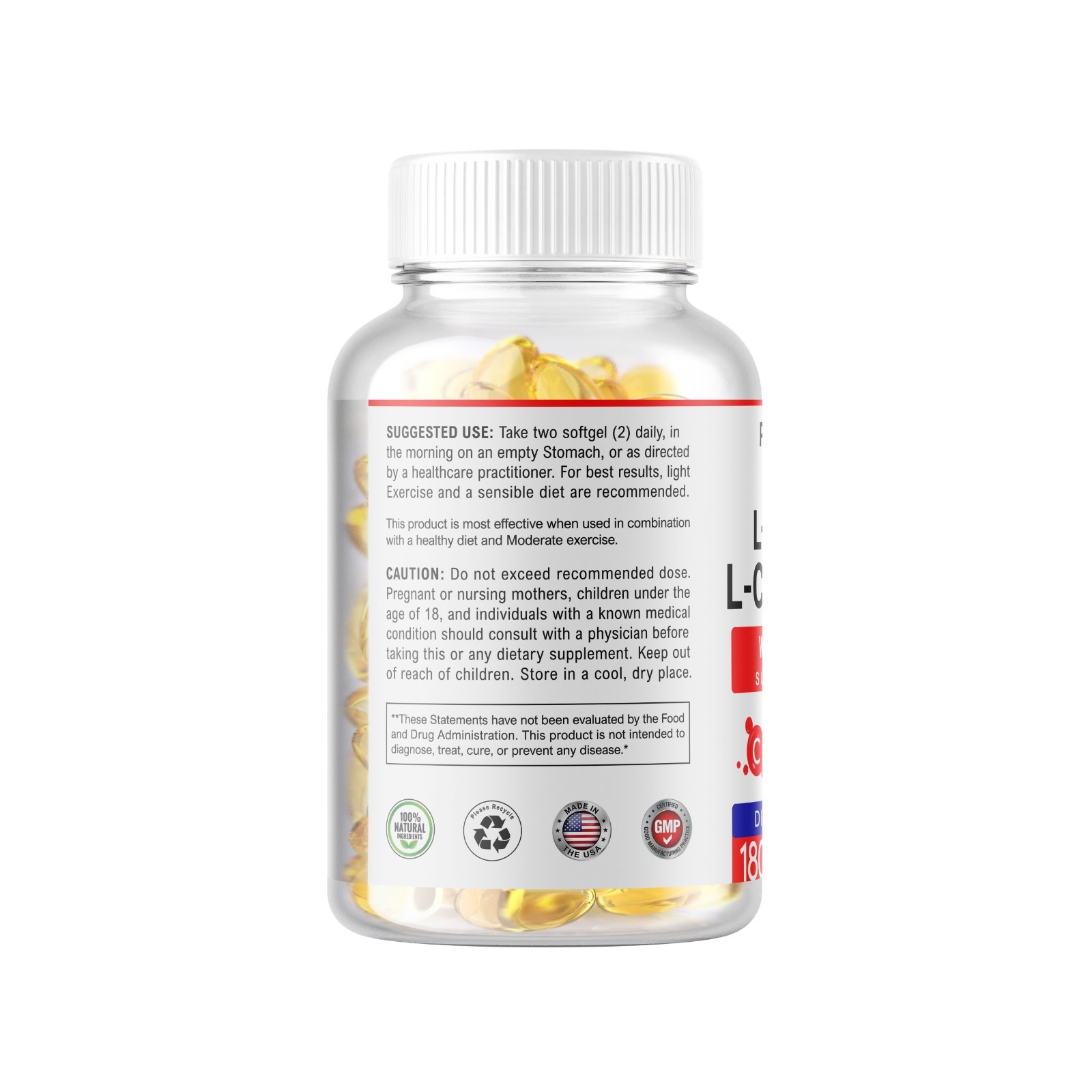L-Arginine L-Citrulline Complex 3000mg, 180 Softgels – Non-GMO