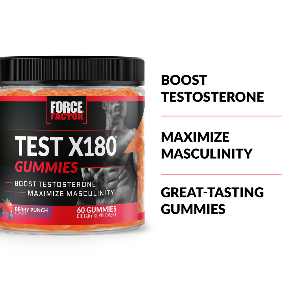 Test X180 Gummies Testosterone Booster, 60 Gummies