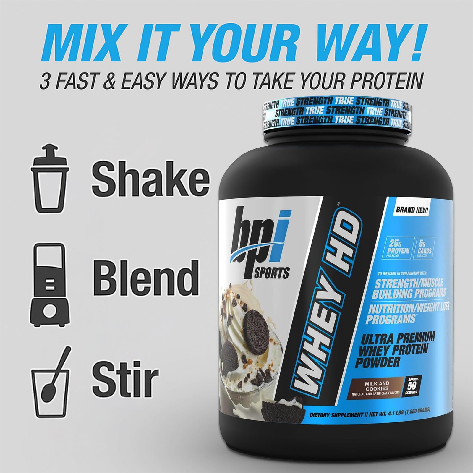 Bpi Sports Whey Hd Ultra Premium Protein Powder Isolate Workout Whey Protein