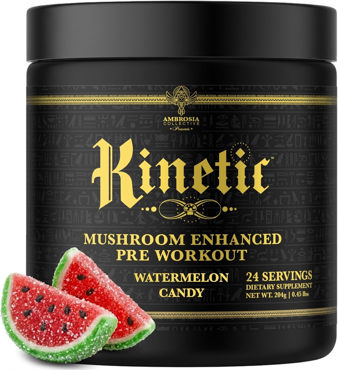 Natural Pre Workout Powder | 24 Servings of Mushroom Energy with 3g Creatine