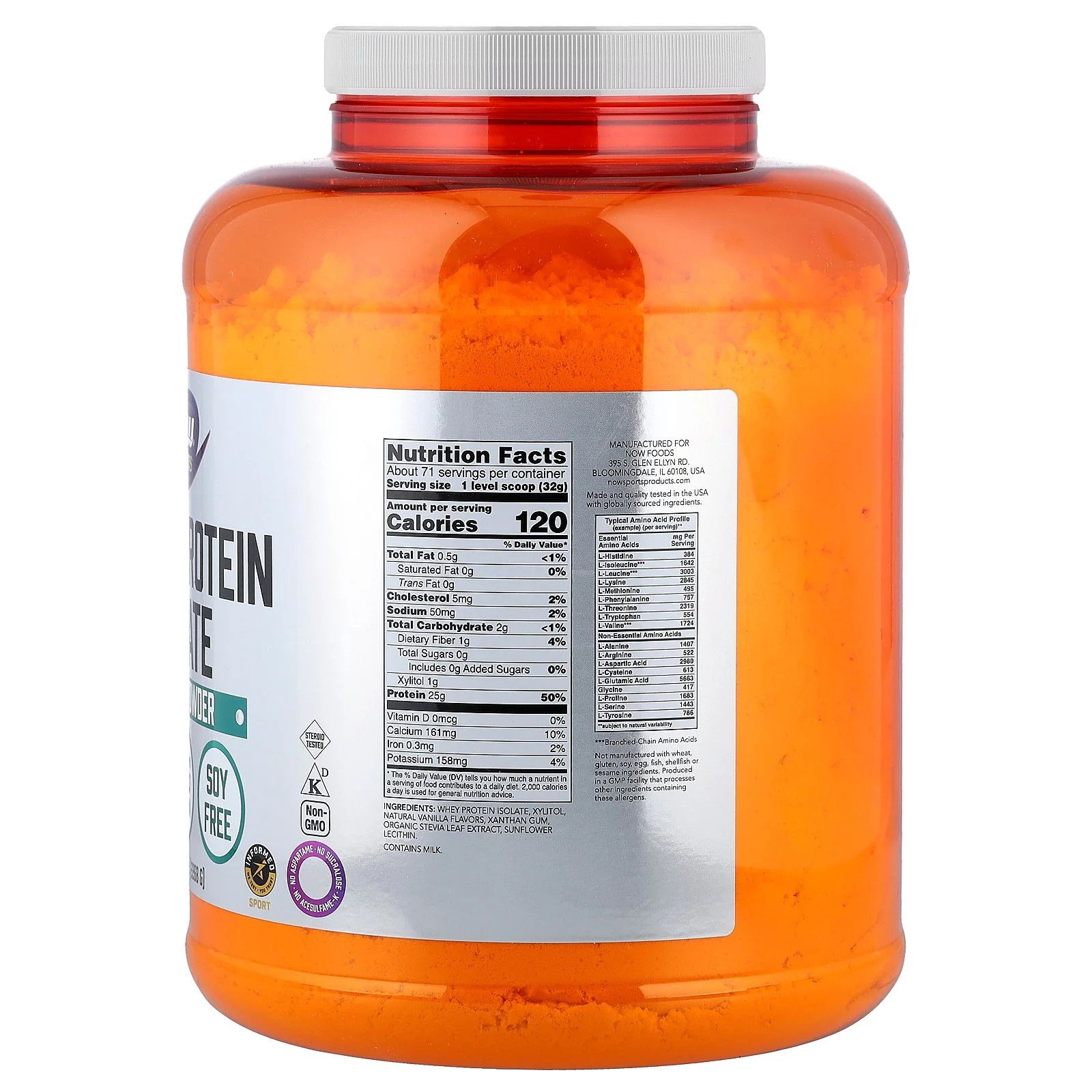 Foods Whey Protein Isolate Vanilla 5 Lbs Powder