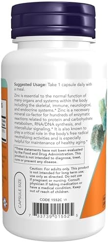 NOW Foods Supplements, Zinc Picolinate 50 mg, Supports Enzyme Functions*, Immune