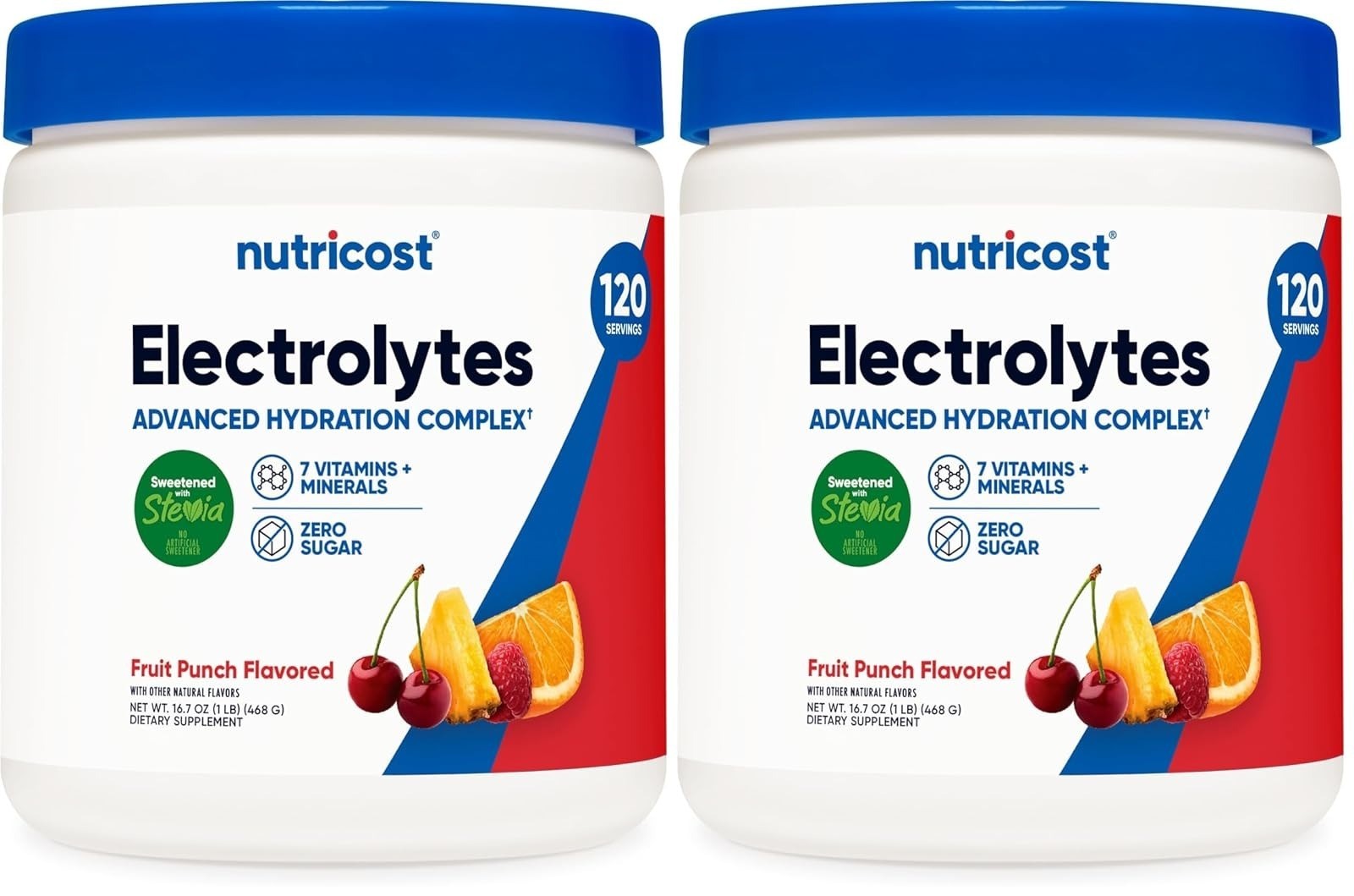 Nutricost Electrolyte Complex Powder 60 Servings Blue Raspberry