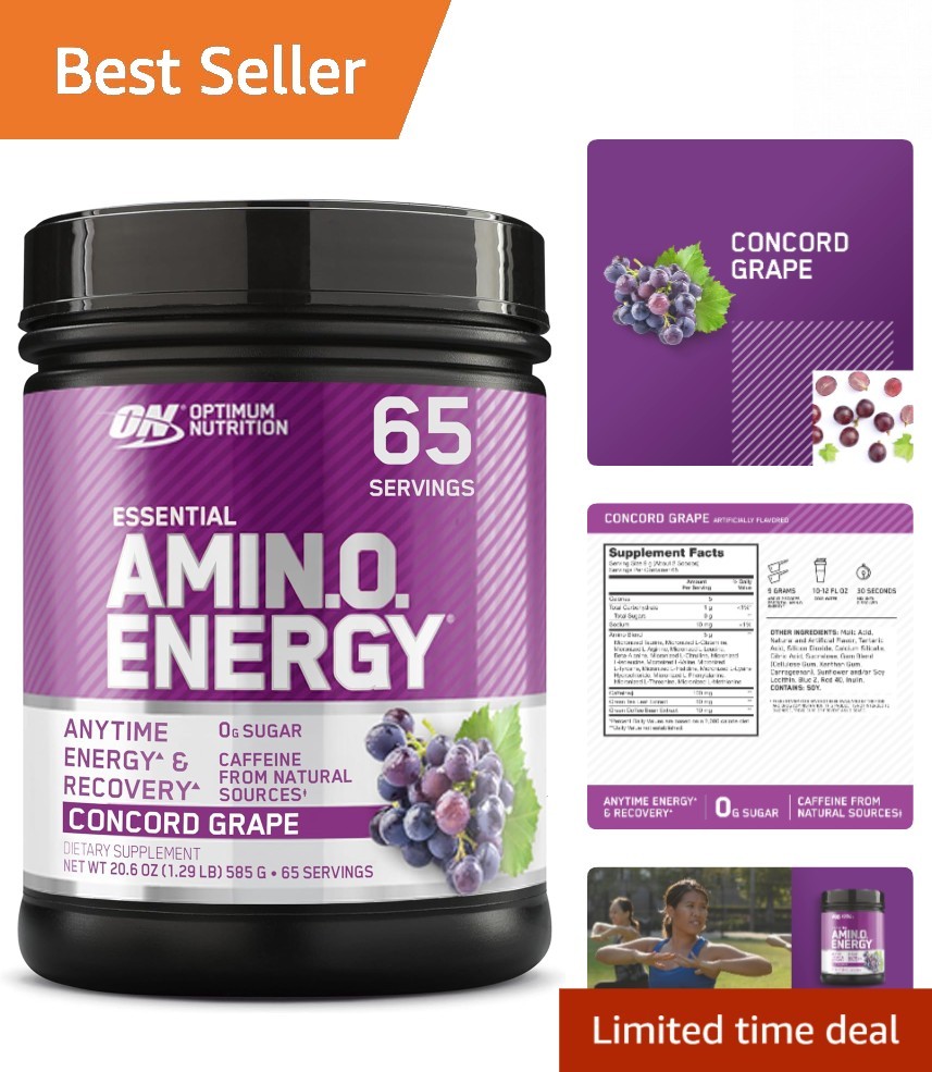 Keto-Friendly Amino Energy – Green Tea & BCAAs for Mental Focus – 20.64 Oz