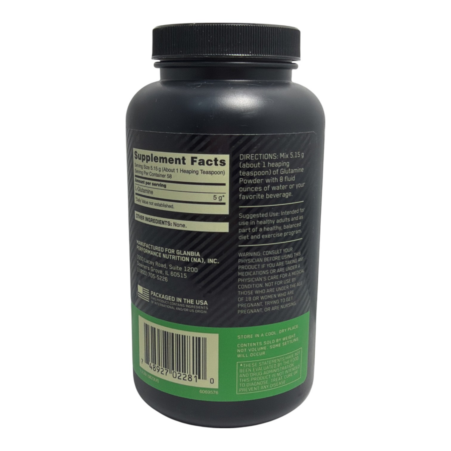 *ON Optimum Nutrition Glutamine Powder-Unflavored-5G Glutamine Supplement 300g