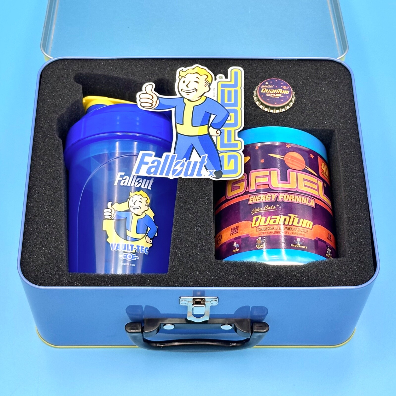 G Fuel Attack on Titan! Spinal Fluid Collector’s Box Metal Shaker Cup + Stickers