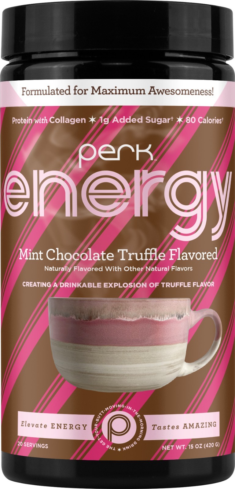 Perk Energy Drink Mix (Mint Chocolate Truffle) 20 Servings – Coffee Alternative