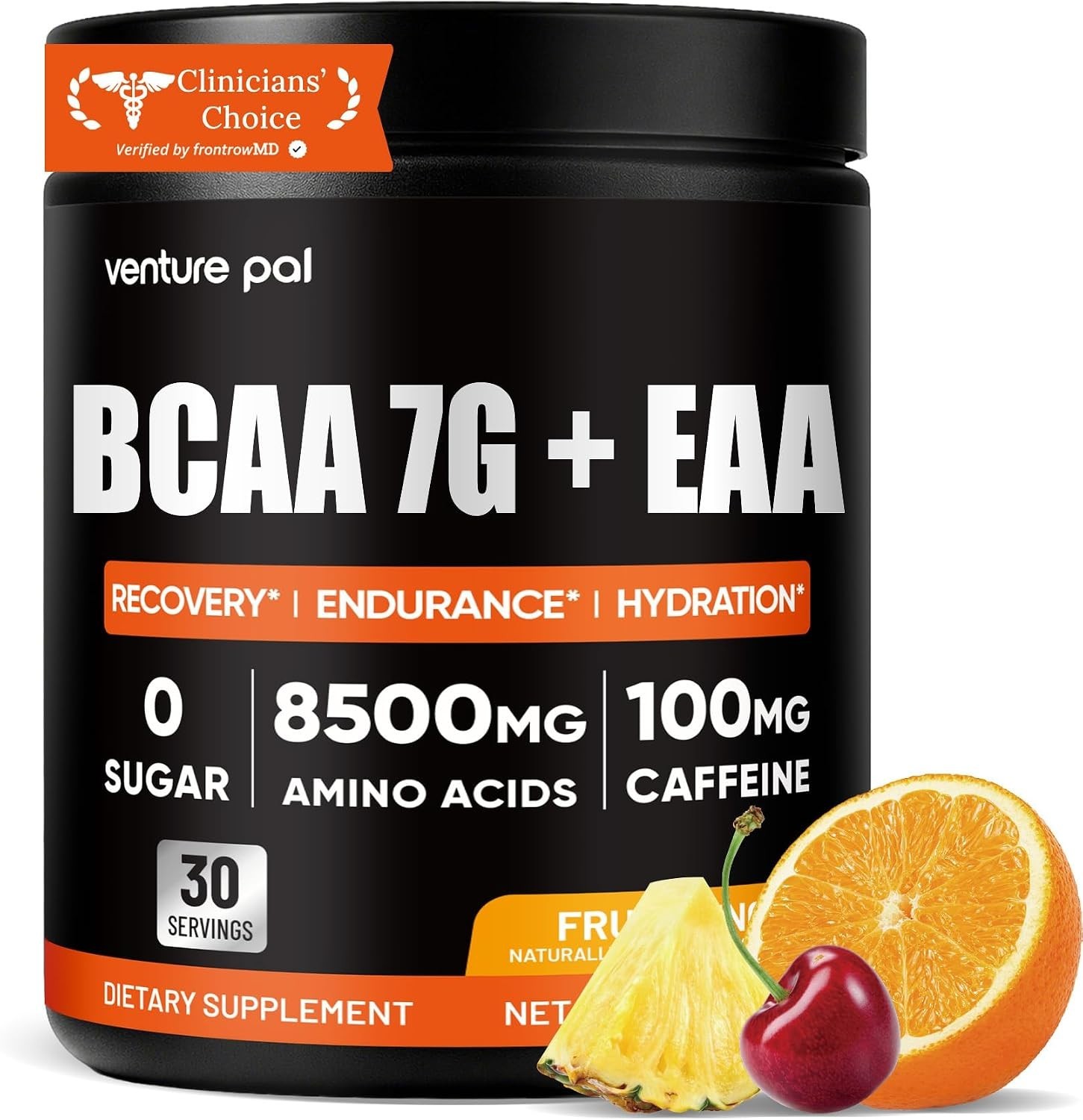 Venture Pal Sugar Free 7g BCAA + EAA Powder | Supports Muscle Recovery