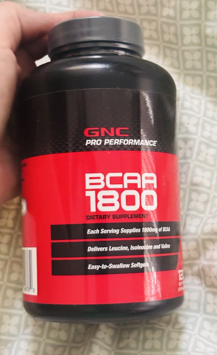 GNC Pro Performance BCAA 1800 Dietary Supplement, 120 gels 11/2026